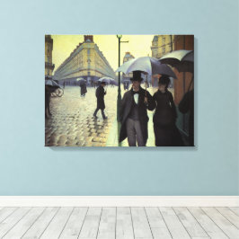Impressão Em Tela Rua de Paris Dia Chuvoso por Gustave Caillebotte