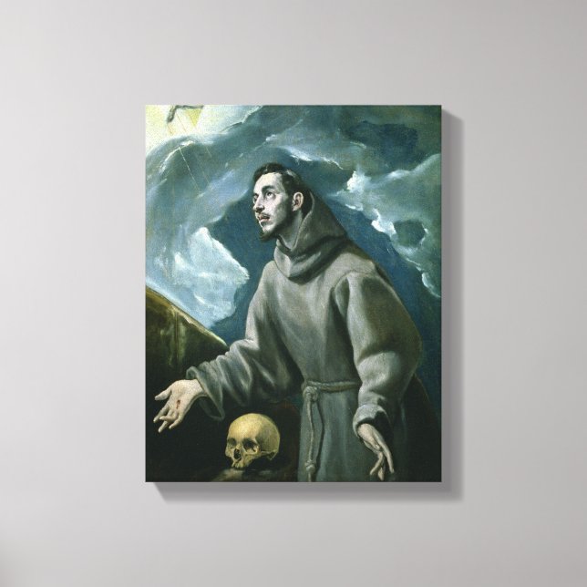 Impressão Em Tela Rua. Francis Recebendo a Stigmata (petróleo na can (Frente)