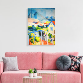 Impressão Em Tela Rua Germain perto de Tunis | Auguste Macke |