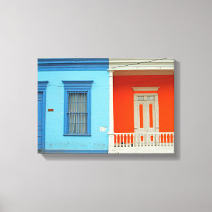 Impressão Em Tela Rua Iquique Colorida
