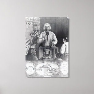 Impressão Em Tela Rua. Jean-Marie Vianney pregando, século XIX