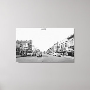 Impressão Em Tela Rua principal em Walla Walla, fotografia de WA
