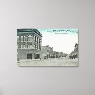 Impressão Em Tela Rua principal olhando para WestLewiston, MT