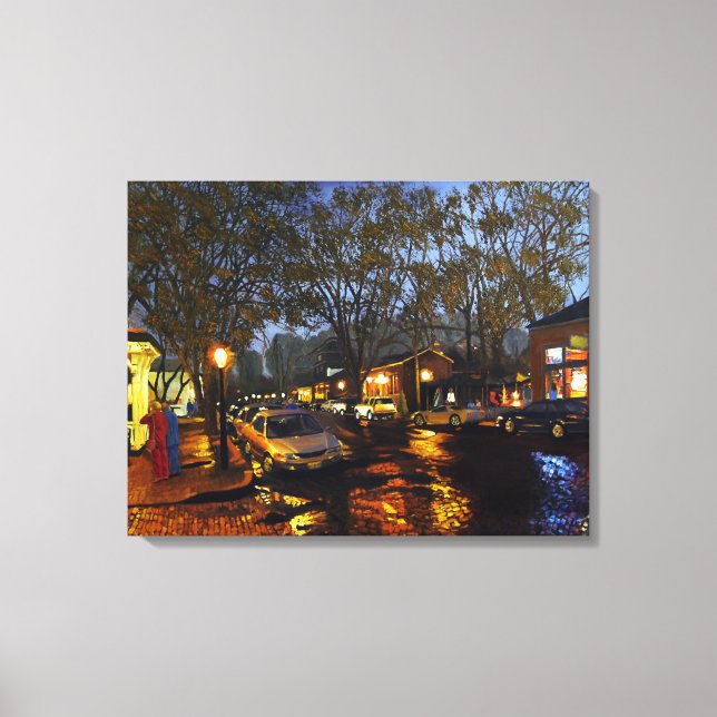 Impressão Em Tela Ruas Cênicas. Distrito histórico de Charles III (Frente)