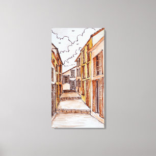 Impressão Em Tela Ruas santo-Tropez   Riviera francesa, França