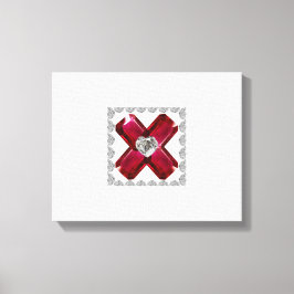 Impressão Em Tela Ruby Diamond Art, Red