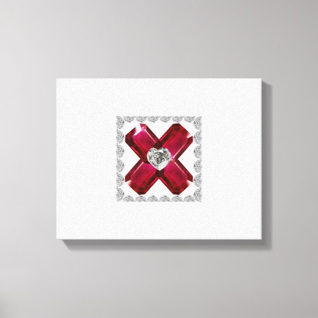 Impressão Em Tela Ruby Diamond Art, Red (Frente)