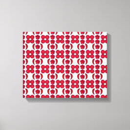 Impressão Em Tela Ruby Gemstone Art, Vermelho