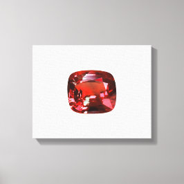 Impressão Em Tela Ruby Gemstone Red