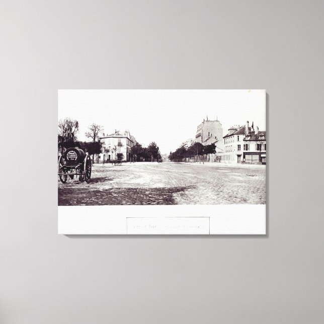 Impressão Em Tela Rue d'Enfer, da estrada para Orleans (Frente)