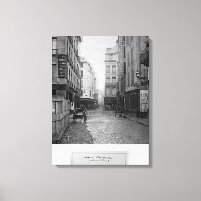 Impressão Em Tela Rue des Bourdonnais Paris 1858-78 (Frente)