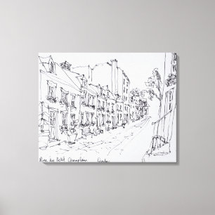 Impressão Em Tela Rue du Petit Champlain, Quebec, Canadá