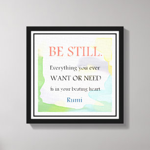 Impressão Em Tela Rumi inspirador Citação-Inspirado