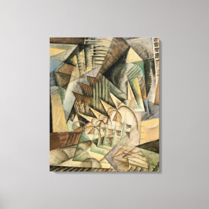 Impressão Em Tela Rush Hour, Nova York por Max Weber, Cubismo Vintag