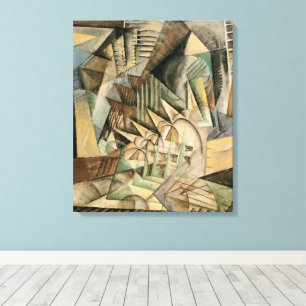 Impressão Em Tela Rush Hour, Nova York por Max Weber, Cubismo Vintag