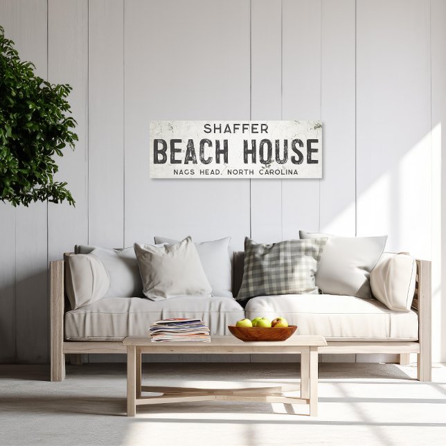 Impressão Em Tela Rustic Modern Industrial Farmhouse Beach House (Criador carregado)