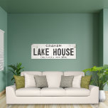 Impressão Em Tela Rustic Modern Industrial Farmhouse Cidade do Lago<br><div class="desc">Elevem o vosso espaço com a nossa elegante placa de casa do lago da fazenda industrial, com canvas esticada, onde o charme do eterno encontra a moderna estética da fazenda. Esta peça de arte combina facilmente elegância rústica com uma borda industrial, apresentando um fundo branco esfarrapado e afugentado que exude...</div>
