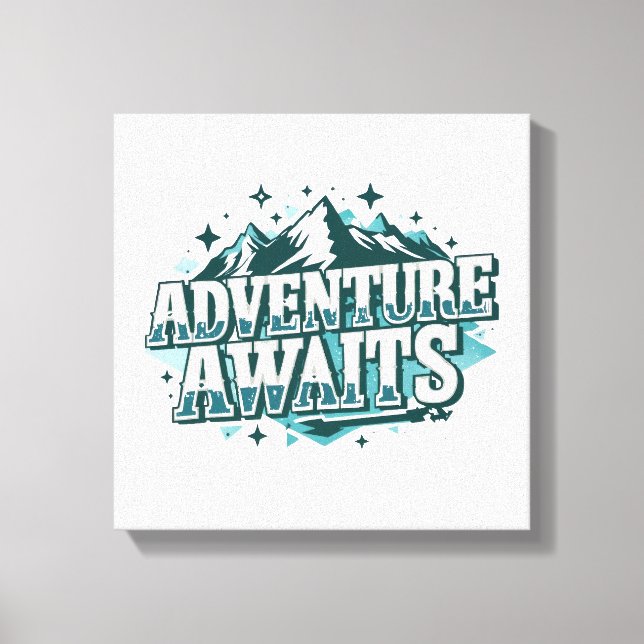 Impressão Em Tela Rustic Nature and Hiking Graphic (Frente)