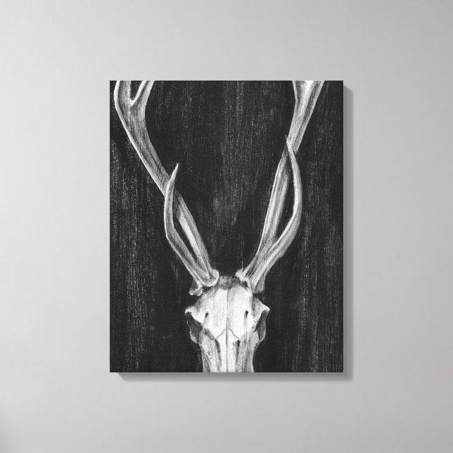 Impressão Em Tela Rústico Deer Animal Head (Frente)