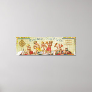 Impressão Em Tela Sabão LabelParis do DES Jolis Bebes de Savon,