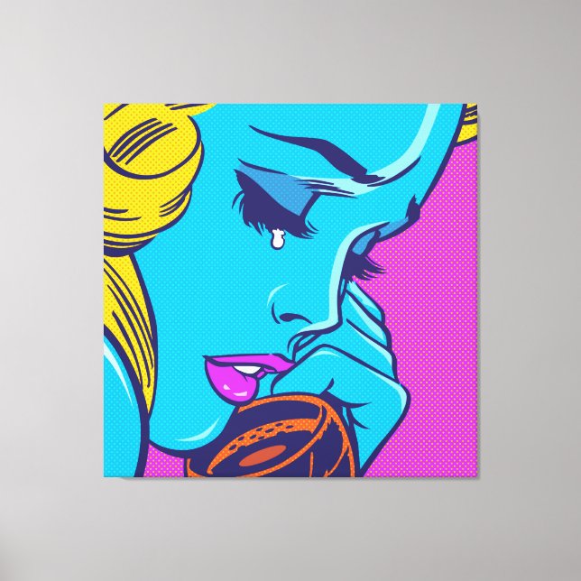 IMPRESSÃO EM TELA SAD GIRL (Frente)