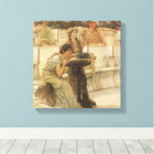 Impressão Em Tela Sáfio e Alceu por Sir Lawrence Alma Tadema