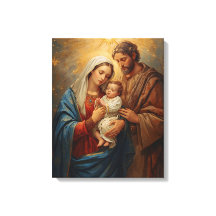 Sagrada Família Arte de Natal em Tela para Lar Pac