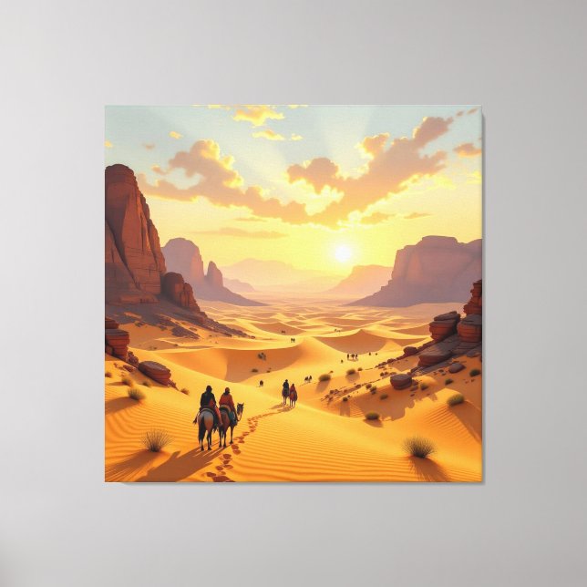 Impressão Em Tela Sahara – Das endlose Meer aus Sand (Frente)