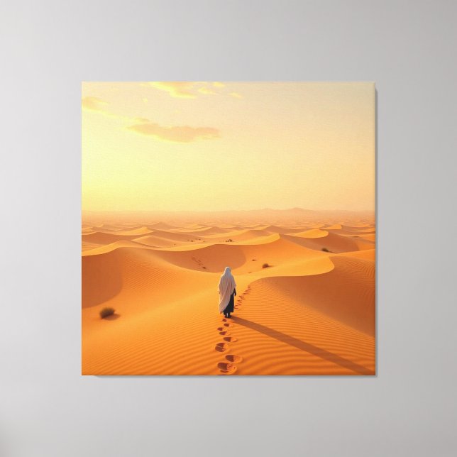 Impressão Em Tela Sahara – Das endlose Meer aus Sand (Frente)