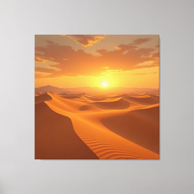 Impressão Em Tela Sahara – Das endlose Meer aus Sand (Frente)