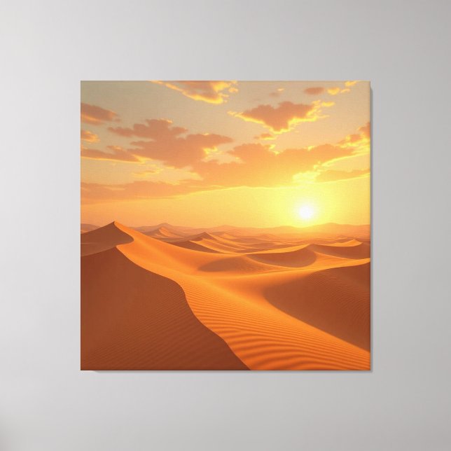 Impressão Em Tela Sahara – Das endlose Meer aus Sand (Frente)