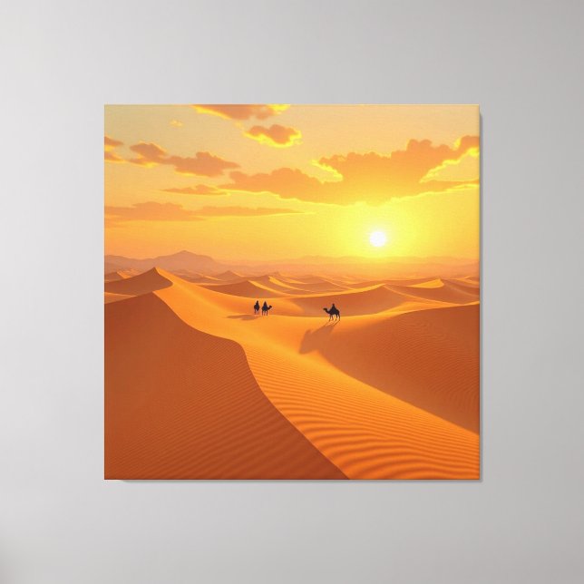 Impressão Em Tela Sahara – Das endlose Meer aus Sand (Frente)