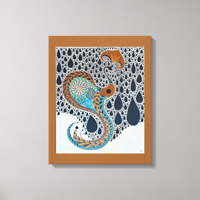 Impressão Em Tela Sahara Pérolas Tribais (Frente)