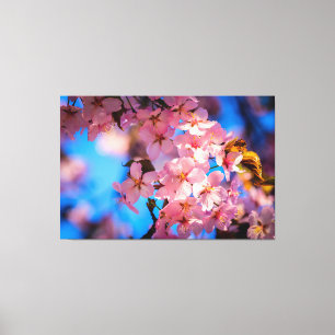 Impressão Em Tela Sakura Garland, Cor-de-rosa fresca, Céu azul