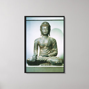 Impressão Em Tela Sakyamuni assentado Buddha de Ch'ungung-ni (ferro)