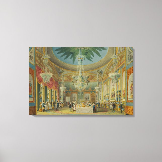 Impressão Em Tela Sala de Banqueteiros, de 'Views of Royal Pavilion (Frente)