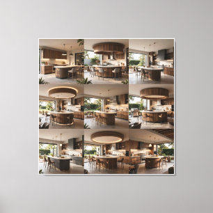 Impressão Em Tela Sala de Culinária Refinada ao Ar Livre