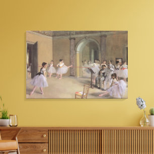 Impressão Em Tela Sala de Dança na Ópera por Edgar Degas