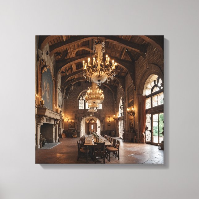 Impressão em Tela (Sala de Jantar do Castelo-2) (Frente)