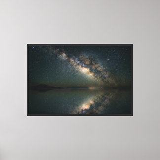 Impressão Em Tela salar de uyuni Reflexão Infinita Via Láctea