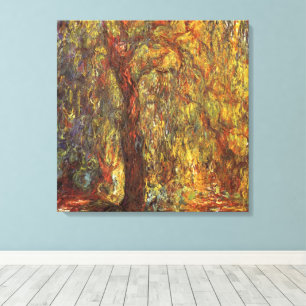 Impressão Em Tela Salgueiro Chorão de Claude Monet, Arte Fina Antiga