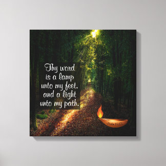 Impressão Em Tela Salmo 119:105