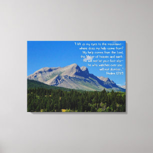Impressão Em Tela Salmos 121:1-3