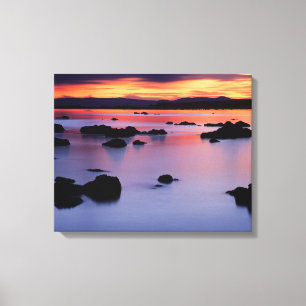 Impressão Em Tela Salto do Sol no Ponto Negro do Lago Mono