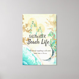 Impressão Em Tela Saltwater Beach Life Seacavalo