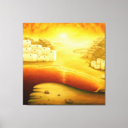 Impressão Em Tela "Salvação" - Médio Oriente, Pintura Sunset Orient