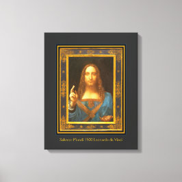 Impressão Em Tela Salvator Mundi 1500 Leonardo da Vinci