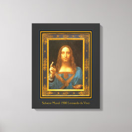 Impressão Em Tela Salvator Mundi 1500 Leonardo da Vinci