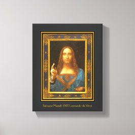 Impressão Em Tela Salvator Mundi 1500 Leonardo da Vinci