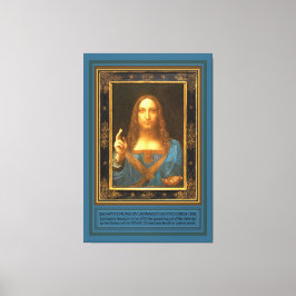 Impressão Em Tela Salvator Mundi por Leonardo da Vinci c 1500